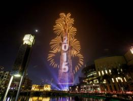 Burj Khalifa Dubai-New Year 2015 by RUGGIERI Artificier