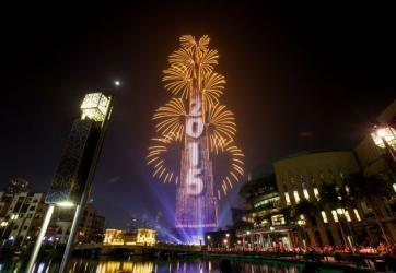 Burj Khalifa Dubai-New Year 2015 by RUGGIERI Artificier